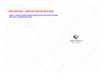 Surat Diamond Bourse Brochure