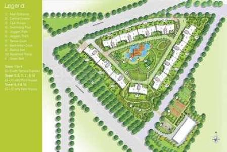 4 Bhk Apartment Flat For Sale In Emaar Mgf Palm Terraces Select Sector 66 Gurgaon 2410 Sq Ft 5th Floor Out Of 12