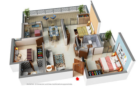 3 bhk in gaur city