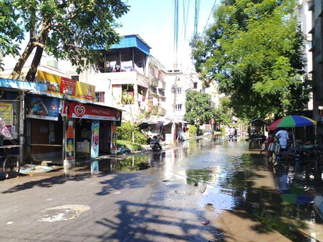 Market area in Nayabad