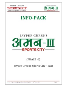 Jaypee Greens Aman 3 Brochure