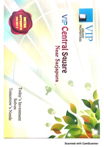 Vip Central Square VIP Central Square Bagalur, Hosur Resale Price List, Brochure, Floor ...